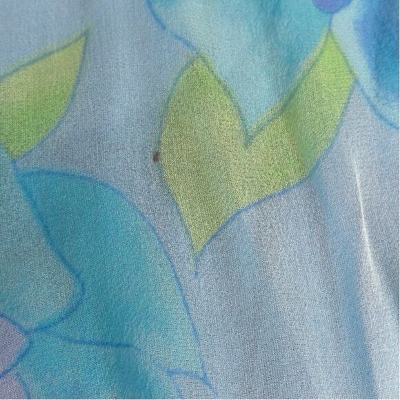 Vintage Mary Sachs Beaded Sheer Overlay Floral Volup Dress READ - Picture 5 of 11